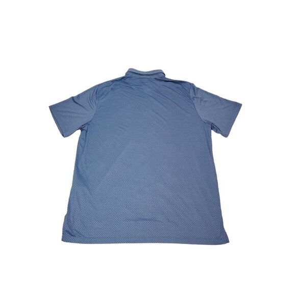 RLX Ralph Lauren Men's XL Blue Geometric Print Short Sleeve Wicking Polo Shirt - Picture 4 of 6